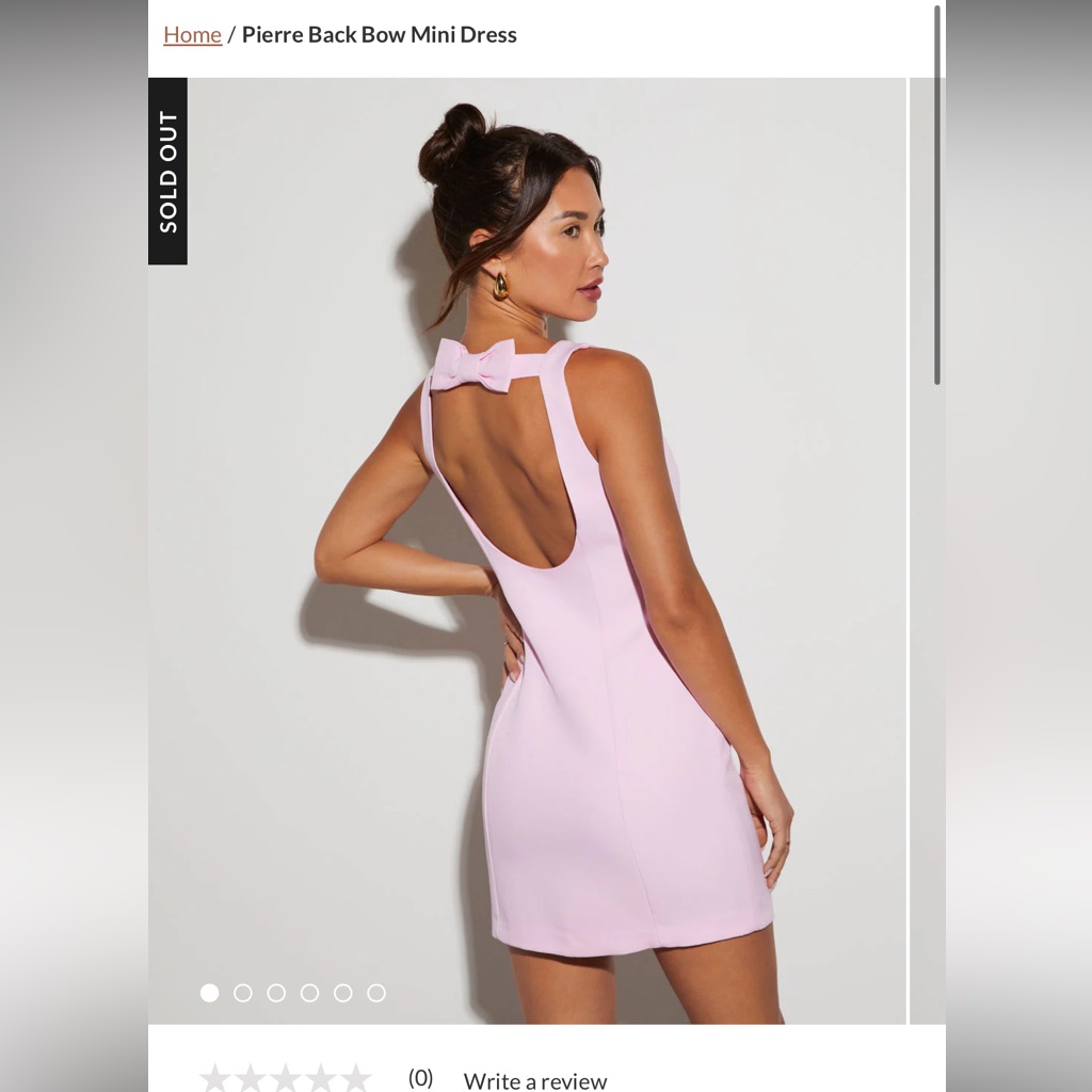 Pink Cocktail Dress Xs